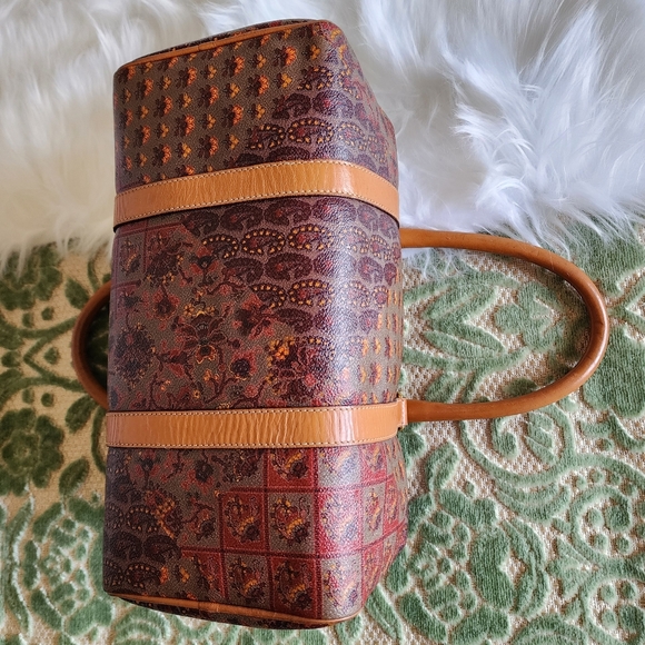 Vintage Escada Brown Leather Speedy Bag - Picture 9 of 10